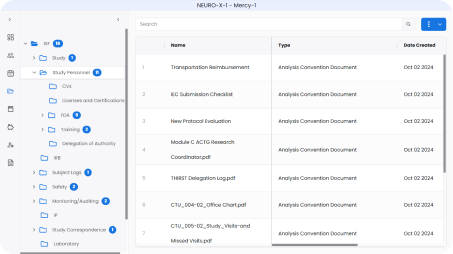 eISF: Streamlined Regulatory Binder Management for Sites App Screenshot