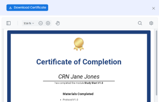 Certification upon Completion App Screenshot